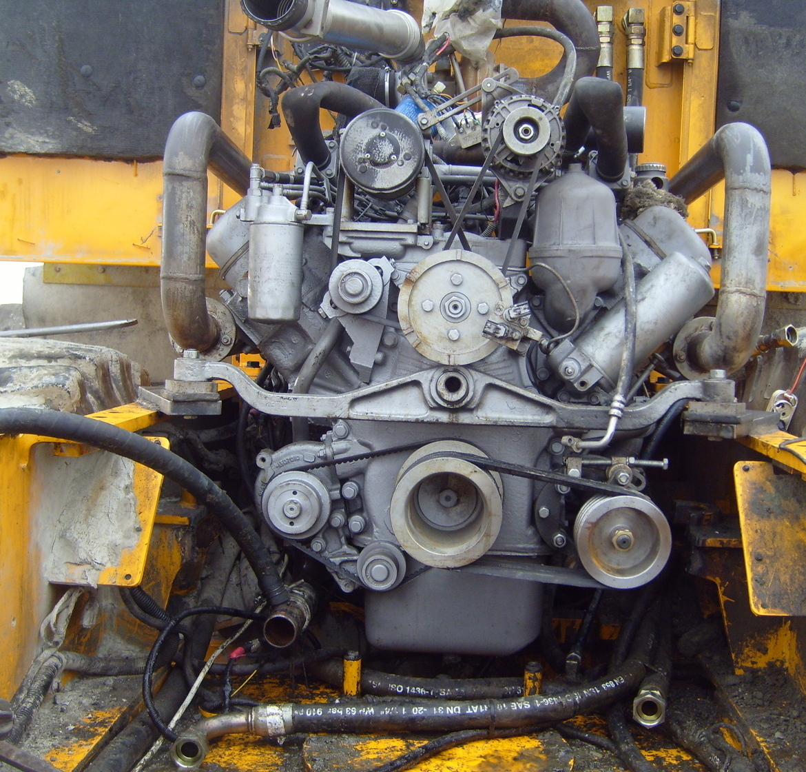 Замена переоснащение переоборудование погрузчика Hyundai HL770 с ЯМЗ 238Д1