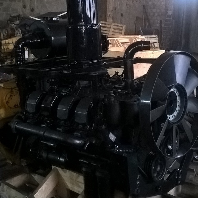 Замена переоснащение переоборудование установка отечественного двигателя на бульдозер Shantui SD32