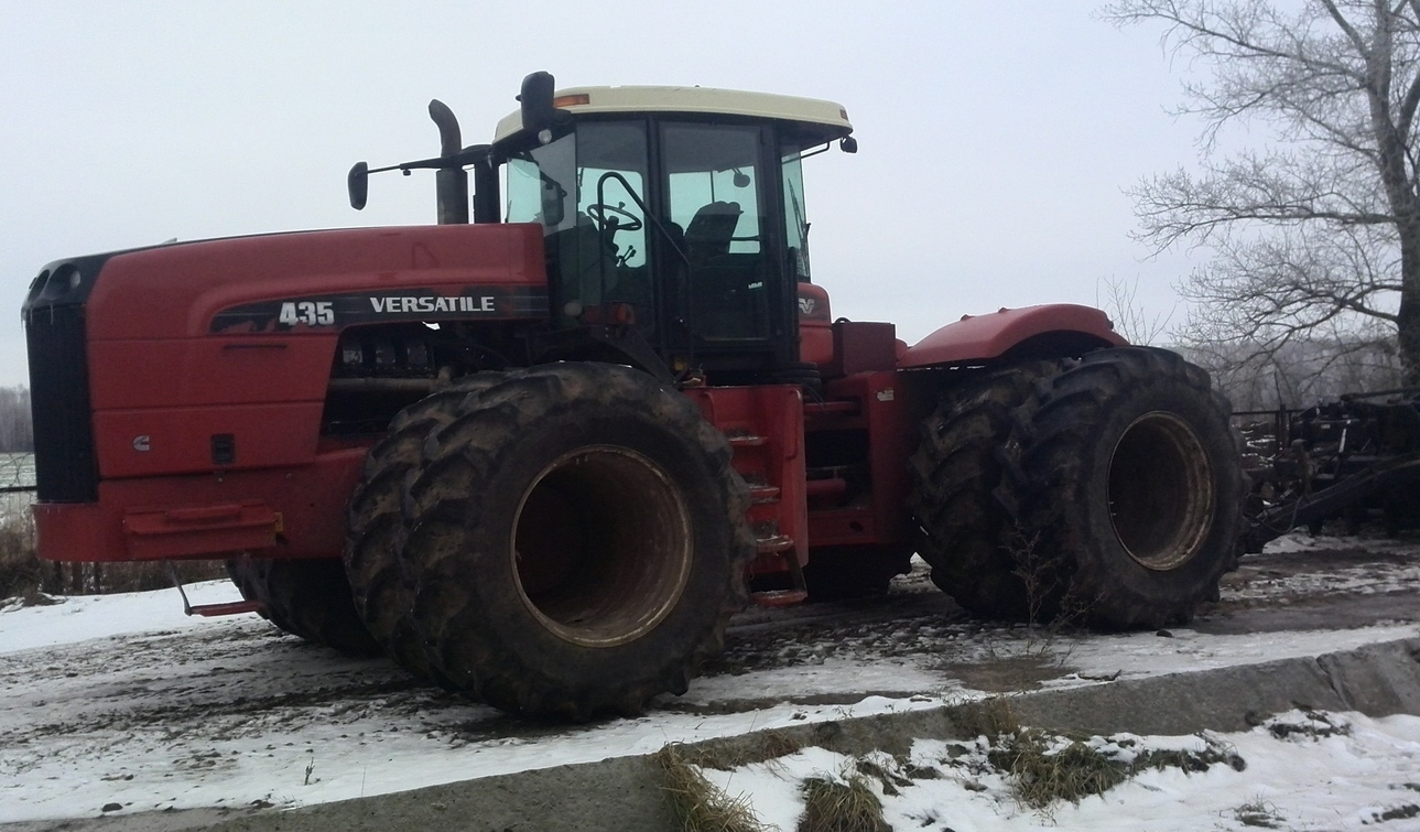 Замена переоснащение переоборудование трактора Buhler Versatile 435 с ТМЗ 8486.10-05