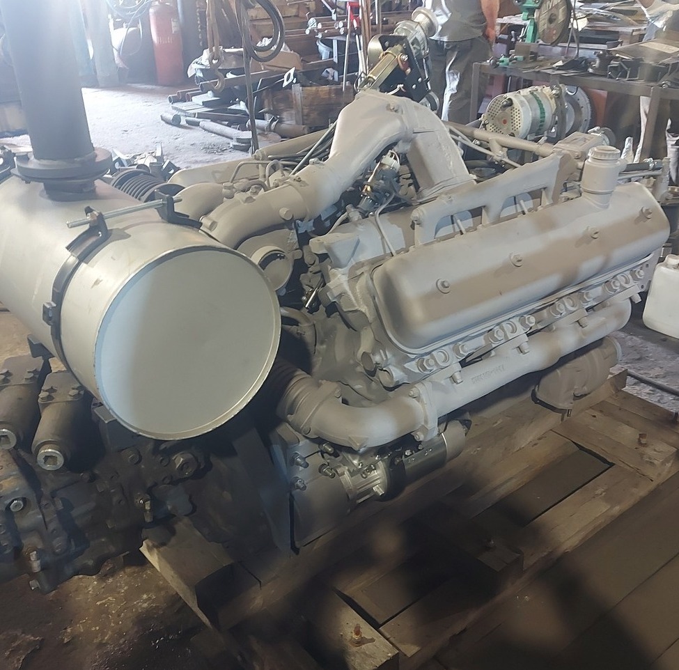 Переоборудование экскаватора Komatsu PC400 с ЯМЗ 7511 Замена переоснащение переоборудование установка отечественного двигателя на экскаваторе Komatsu PC400