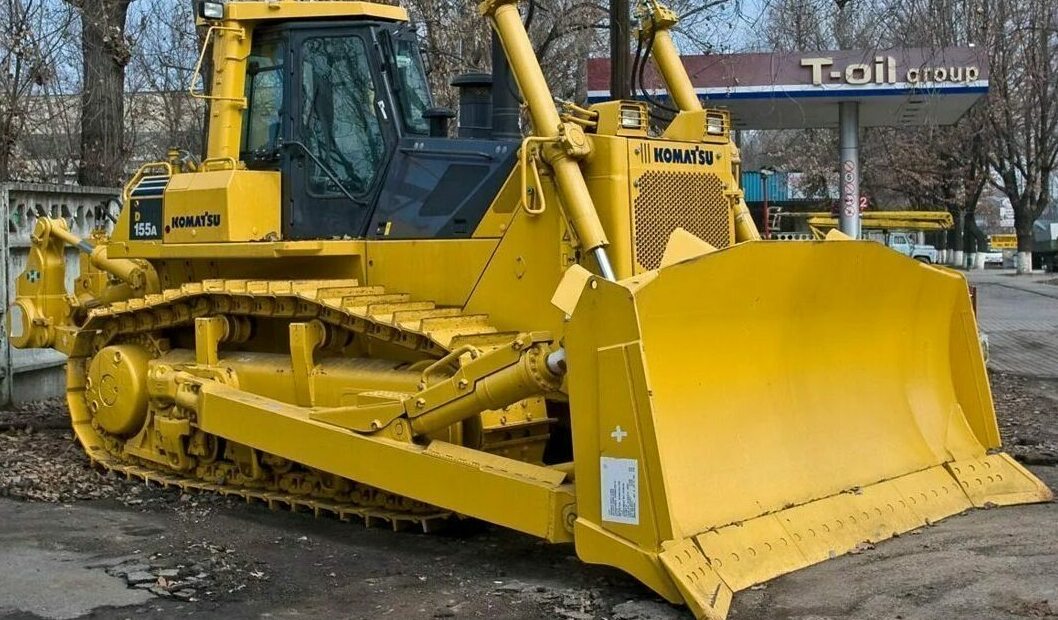 Замена переоснащение переоборудование бульдозера Komatsu D155А-5 с ТМЗ 8481
