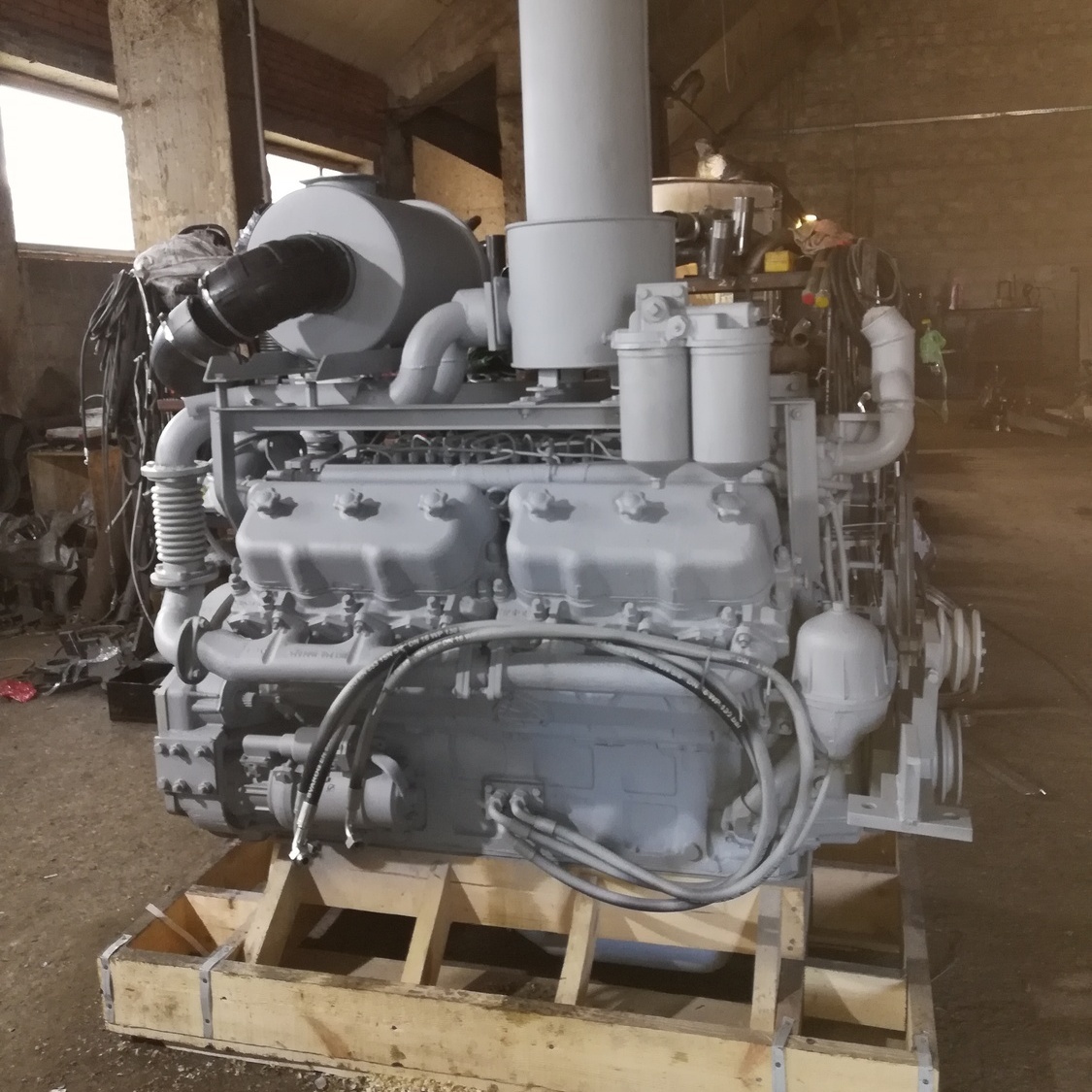 Переоборудование трубоукладчика Komatsu D355C