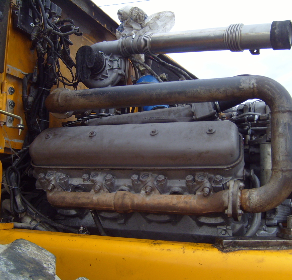 Замена переоснащение переоборудование погрузчика Hyundai HL770 с ЯМЗ 238Д1