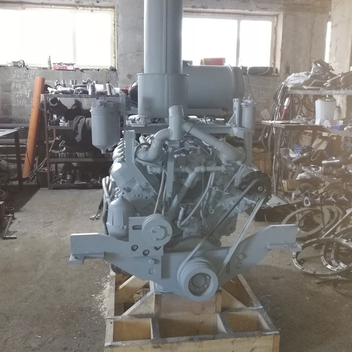 Переоборудование трубоукладчика Komatsu D355C