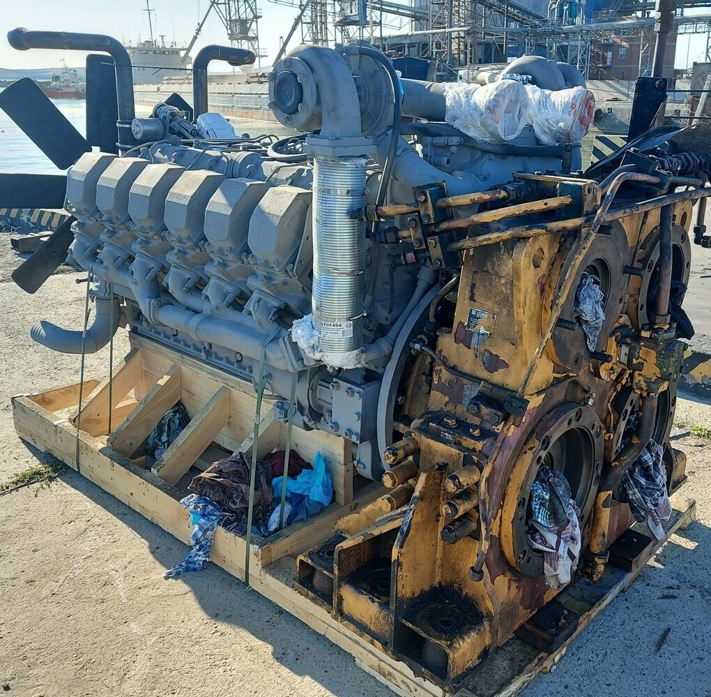 Замена переоснащение переоборудование установка отечественного двигателя на экскаваторе Liebherr P 992