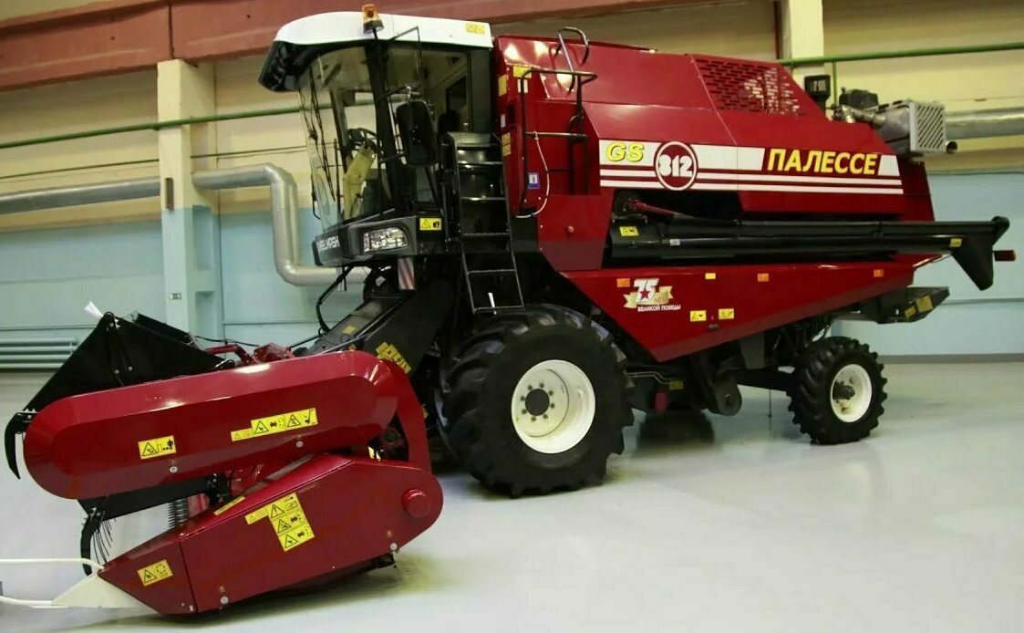 Замена переоснащение переоборудование комбайна Палессе GS812 с ЯМЗ 236 БЕ2, ЯМЗ 238