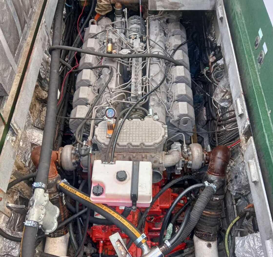 Переоборудование катамарана MPI «Феникс» с ЯМЗ 8401 Замена переоснащение переоборудование катамарана MPI «Феникс» с ЯМЗ 8401