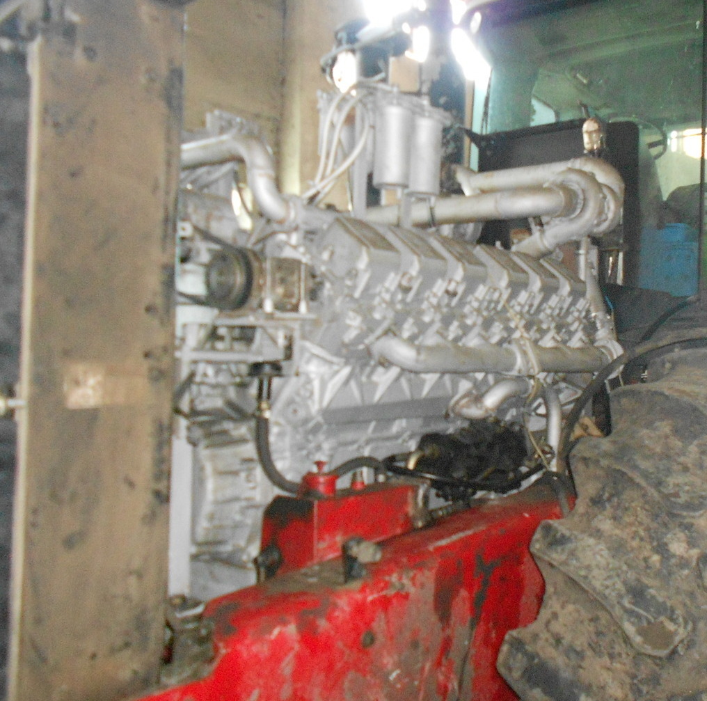 Замена переоснащение переоборудование трактора Buhler Versatile 535 с двигателем ЯМЗ 240 НМ2