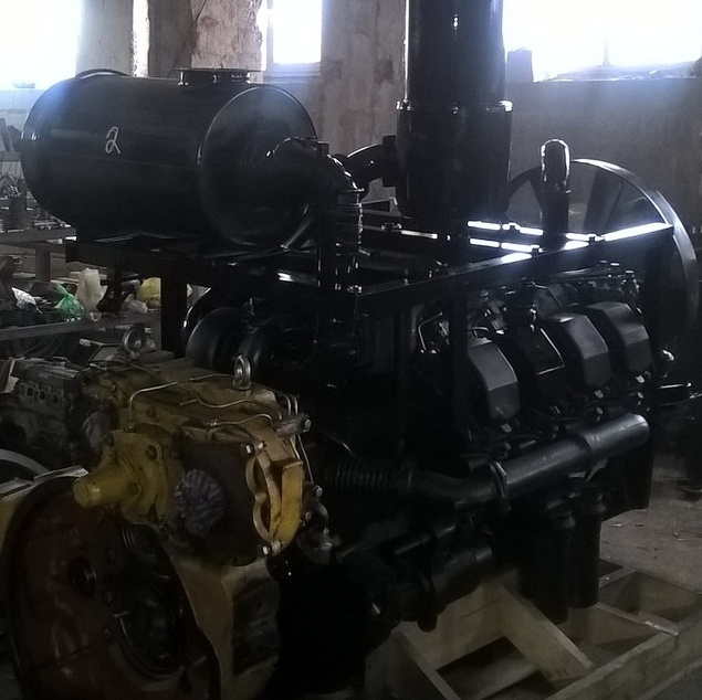 Замена переоснащение переоборудование установка отечественного двигателя на бульдозер Shantui SD32