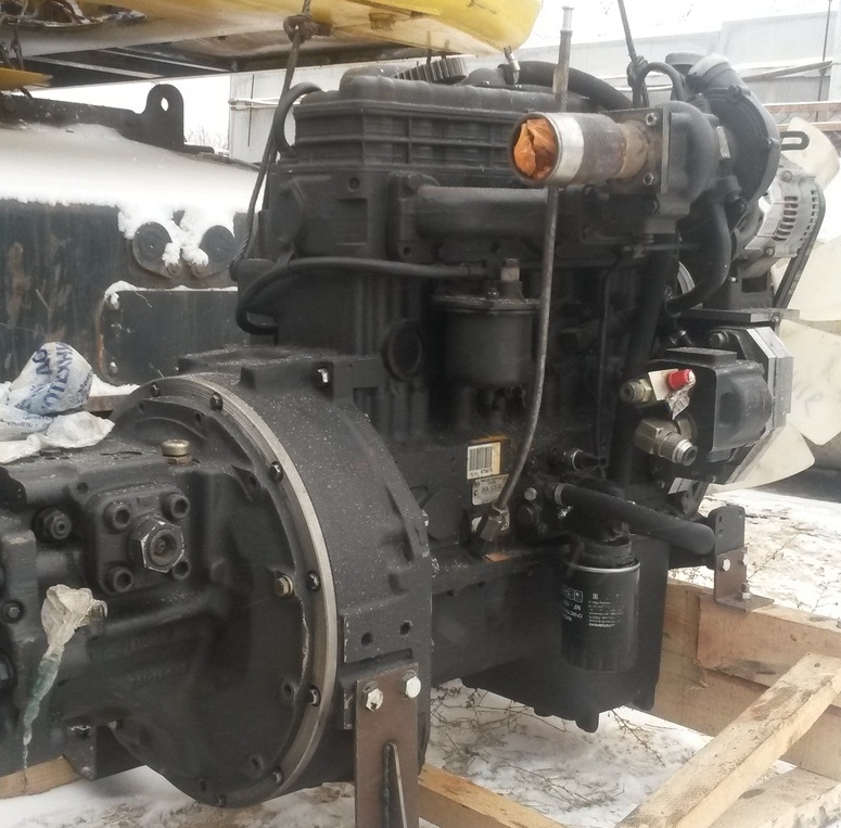 Замена переоснащение переоборудование установка отечественного двигателя на экскаваторе Komatsu PW 180