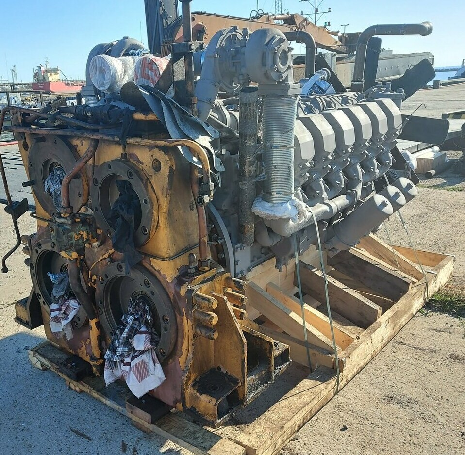 Замена переоснащение переоборудование установка отечественного двигателя на экскаваторе Liebherr P 992