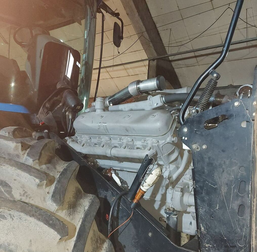 Замена переоснащение переоборудование трактора Установленный двигатель ЯМЗ 7511 на трактор New Holland TJ 450 с ЯМЗ 7511