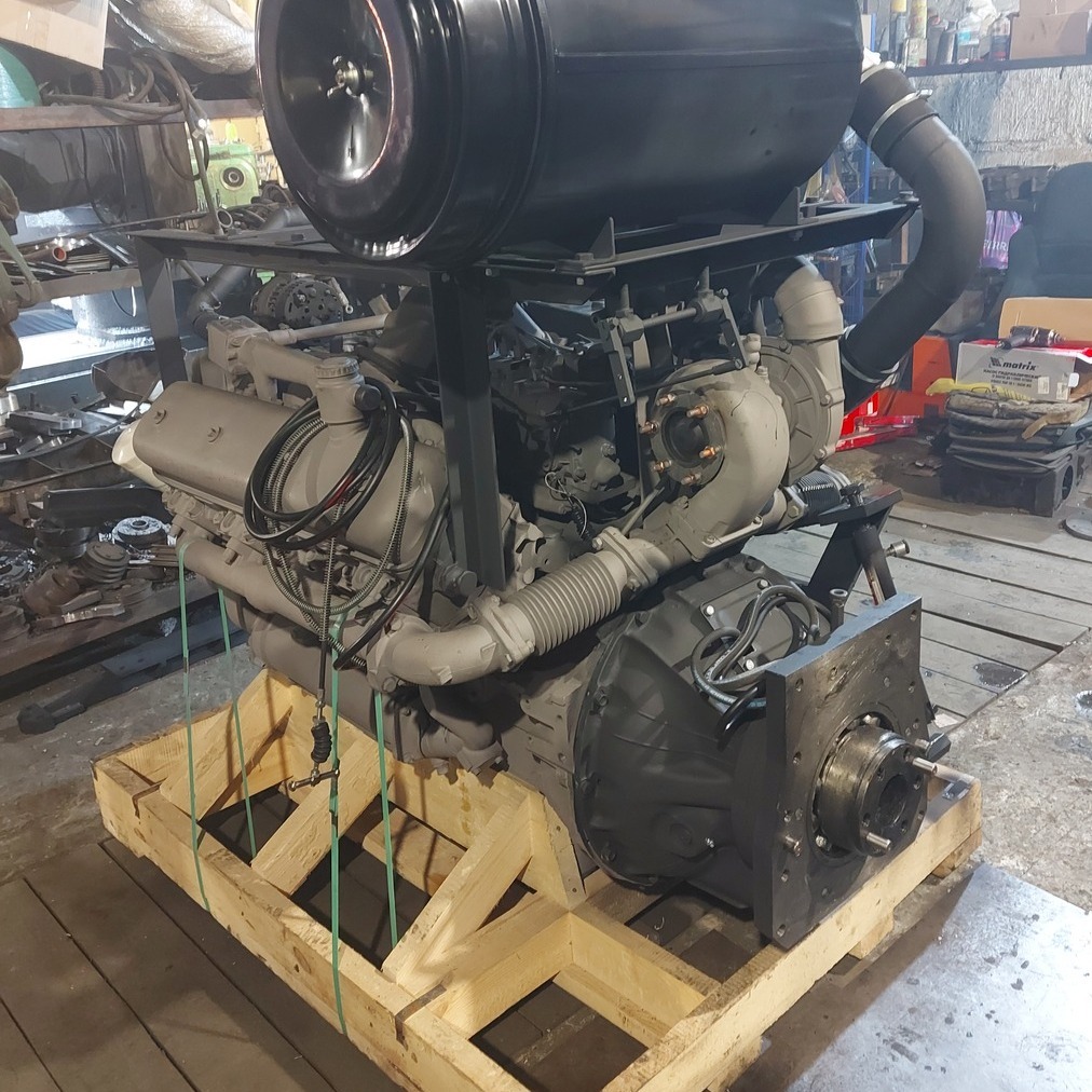 Замена переоснащение переоборудование бульдозера Komatsu D155А с ЯМЗ 7511