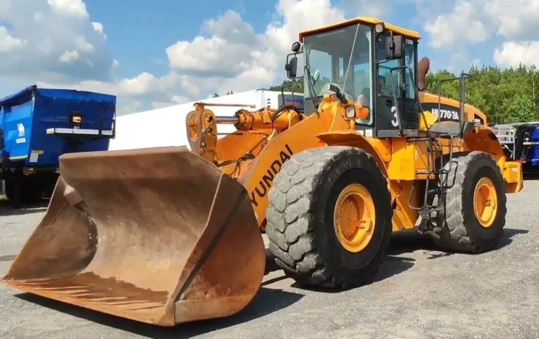 Замена переоснащение переоборудование погрузчика Hyundai HL770 с ЯМЗ 238Д1
